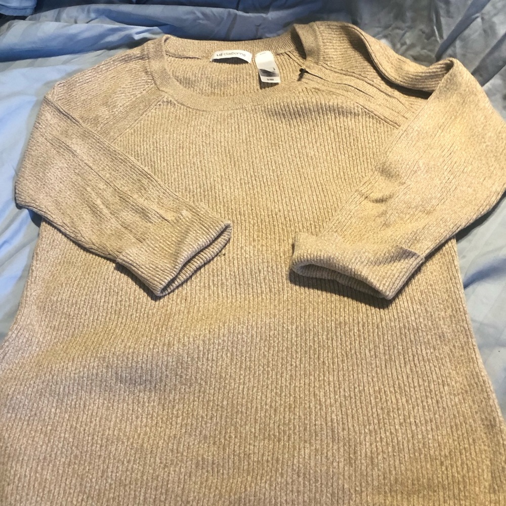 🛑CLEARANCE‼️ Vintage Liz Claiborne quarter sleeve zip neck sweater